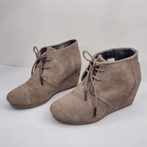 Toms Ankle Boots Tan Size 8